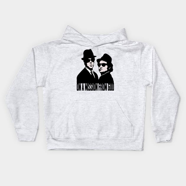 Blues brothers Kids Hoodie by LAZYJStudios